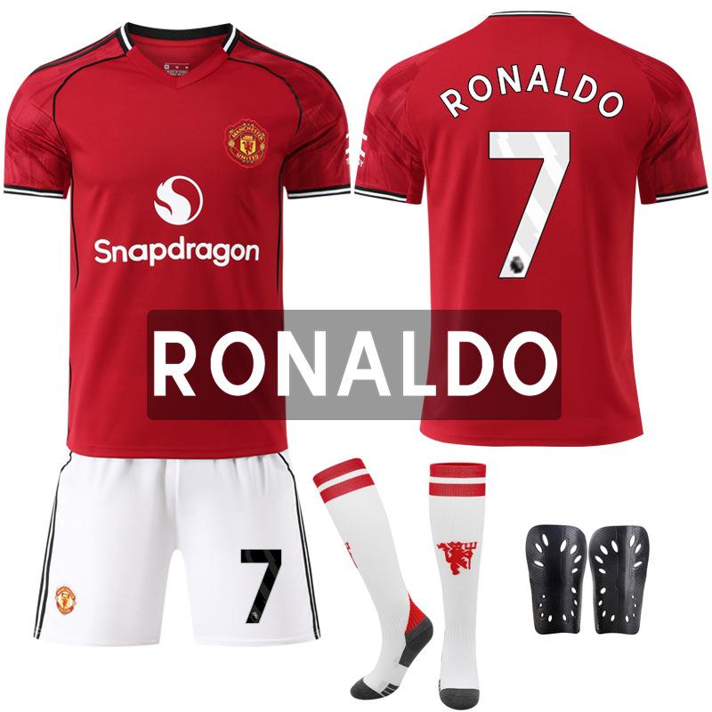 2526 New Man L Red Devils home court No. 17 Ganacho 8B fee football jersey set jersey M United red foreign trade