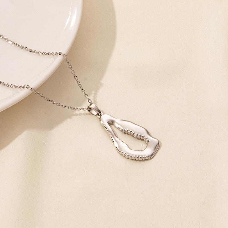 O Chain Around Neck Necklace Waterproof Stainless Steel Conch Shell Starfish Pendant Necklaces For Women Men Accessories Jewelry