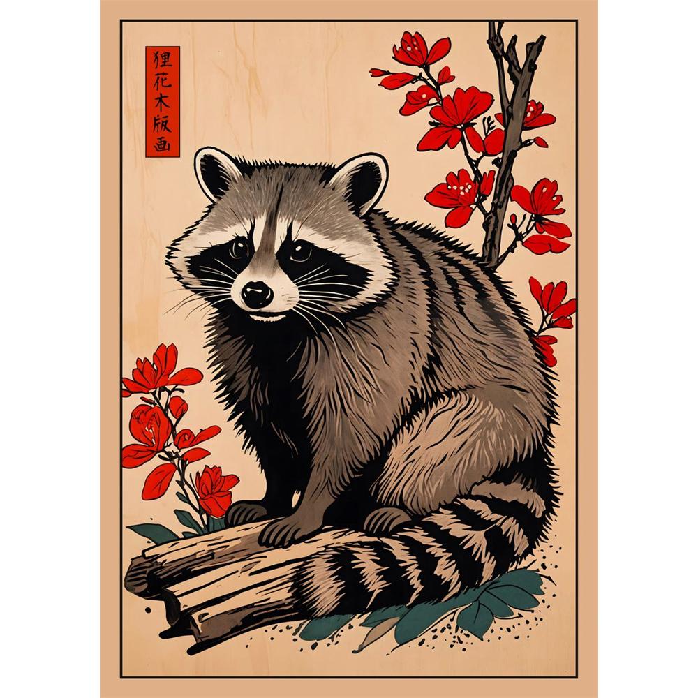 DIY Diamond Painting Traditional Japanese Chinese Animal Mosaic Embroidery Cross Stitch Kit Living Room Home Art Wall Decor