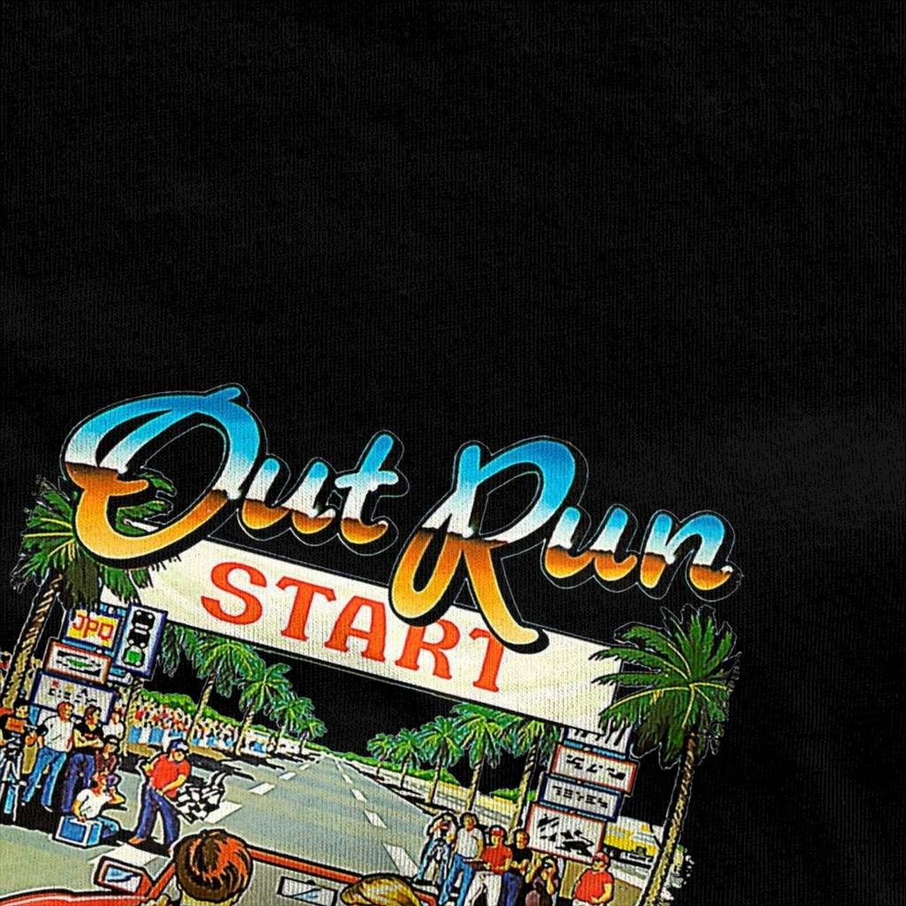 Herren Damen Out Run Videospiel Shirt Bekleidung Lustig 100% Baumwolle 80er Gaming T-Shirt Top Tee Kleidung Neuankömmling