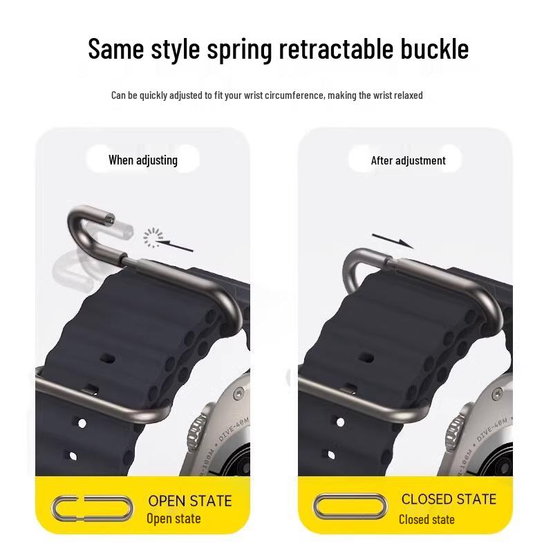 Apple Watch Ocean Silikonový Sportovní Řemínek S9/S10/Ultra