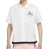 Jordan Embroidered Logo Print Solid Color Base Layer Short Sleeve Shirt Men Tops White DM1417-100