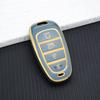 4 Tasten TPU Auto Schlüsselabdeckung Halter Schale für Hyundai Tucson Sonata Solaris Hybrid Nexo NX4 Santafe Auto DN8 Schlüsseltasche Schlüsselanhänger