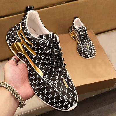 Brand Men Sneakers Fashion Print Casual Shoes Men Breathable Lace Up Running Shoes Luxury High Quality Men Sport Shoes 2025 New