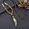 Nepalese Style Retro Long Necklace Men's and Women's Simple Tibetan Pendant Literary and Versatile Sweater Chain Accessories