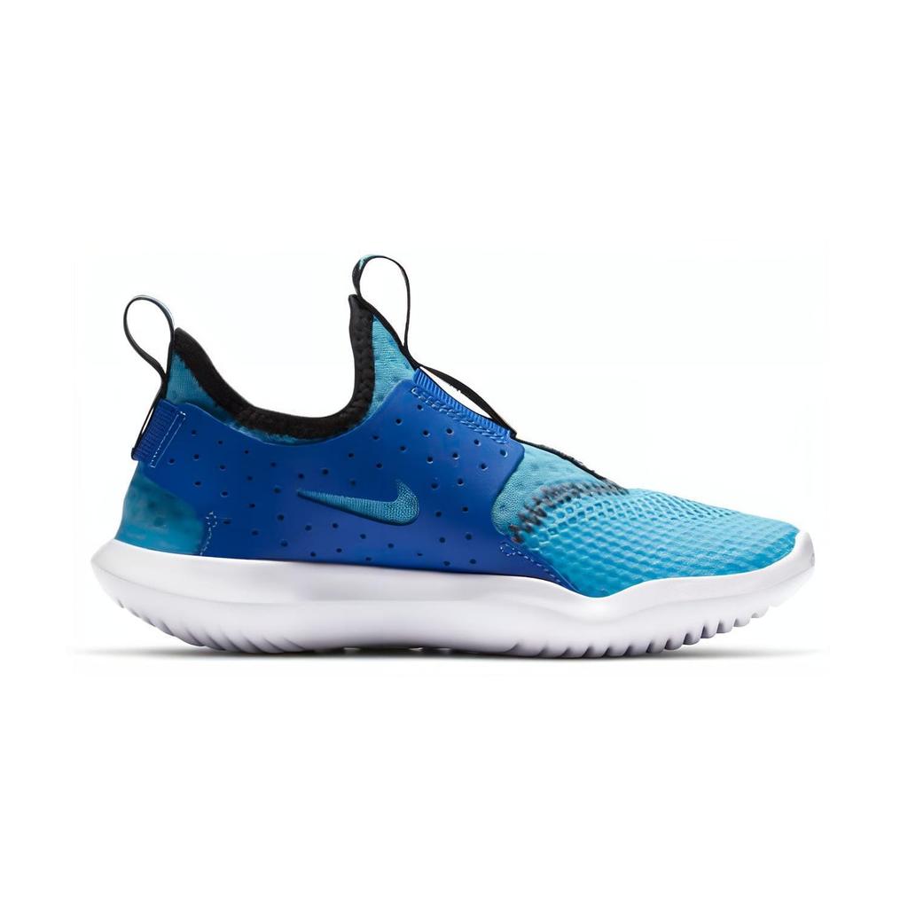 Nike Flex Runner Antislip Demping Lage top Kinder Loopschoenen Wit Blauw Kinderen Leeftijd 3 7 Jaar CV9327-400