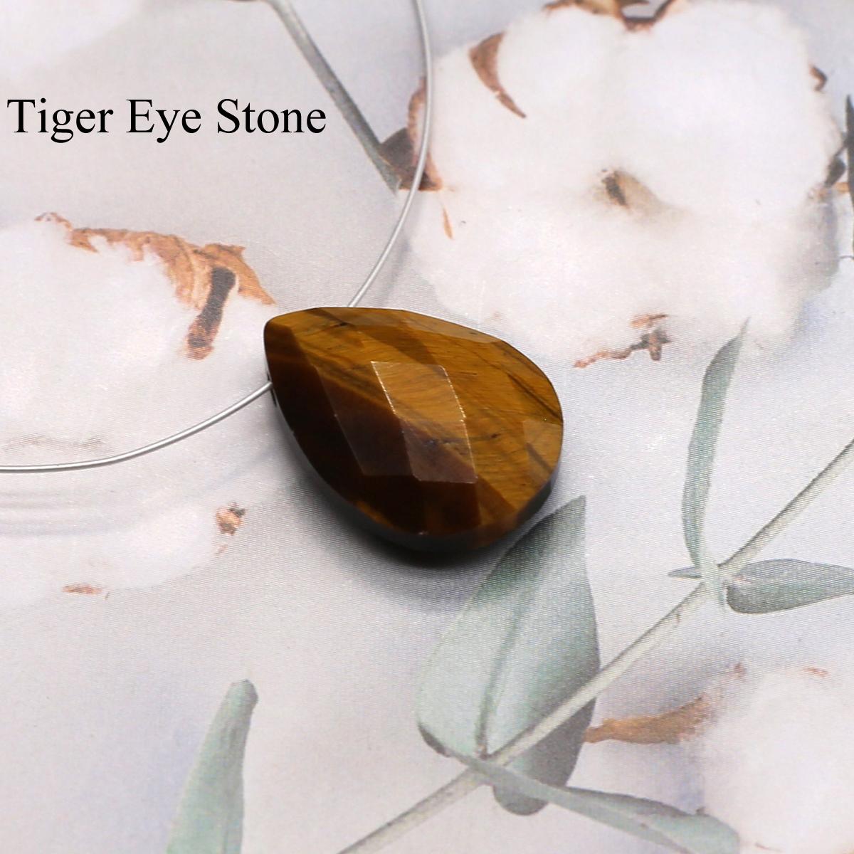 

1 шт., підвіска з гранованого краплі з натурального каменю, богемська аура, цілюща кристалічна енергія, підвіски для дорогоцінних каменів для святкових подарунків своїми руками, жінок, чоловіків, ювелірних аксесуарів 1Pc/18×13mm