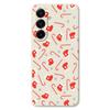 For Samsung Galaxy A17 5G Case Red Canes and Stockings Pattern Printing Straight Edge TPU Phone Back Cover