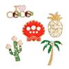 Pearl Brooch: Shell, Coconut Tree, Cactus, Pineapple, Pumpkin Carriage Badge