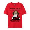 Beagle Shot Tshirt Beagle Dog I Will Follow You Unisexs T Shirts Personalized Tops  Tees Fitted Preppy Style
