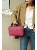 Genuine Cowhide Leather Makeup Crossbody Bag - Elegant, Versatile, Candy-Colored Women's Handheld Tote