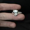 Creative Mystical Masked Face Open Rings For Women Men Goth Style Personality Adjustable Rings Jewelry Gift