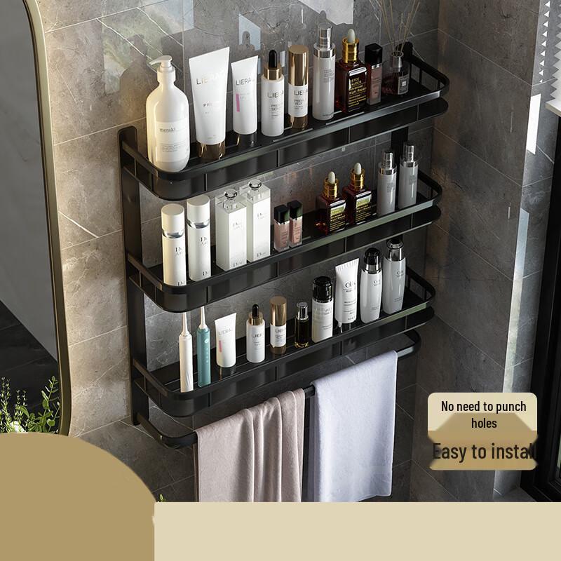 Yingbang Bohrfreies Wandmontiertes Badezimmerregal
