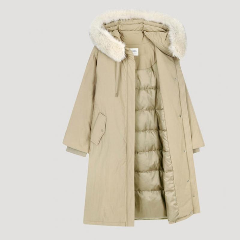 She S miSS Fuchspelz Entendaunen Langer Pullover SSdjpo42060 Be