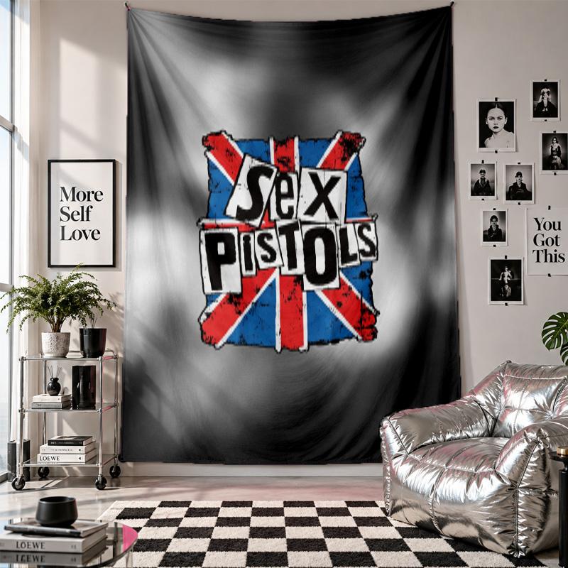 Sex Pistols Wall Tapestry Home Decor Wall Hanging Cloth for Bedroom Living Room Background