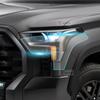 For Toyota Tundra -2024 2 Pcs Car Headlight Protective Film Transparent Smoked Black TPU Sticker