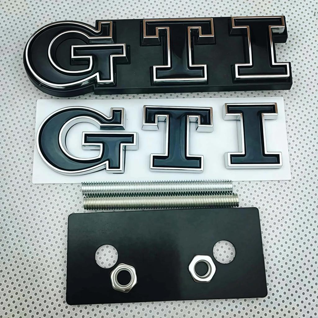 CDO1 For VOLKSWAGEN VW GTI 3D Metal Car Trunk Logo Sticker Grill Emblems Badge Decals For VW Golf 2 3 4 5 6 8 MK2 MK3 MK4 MK5 MK6 MK8