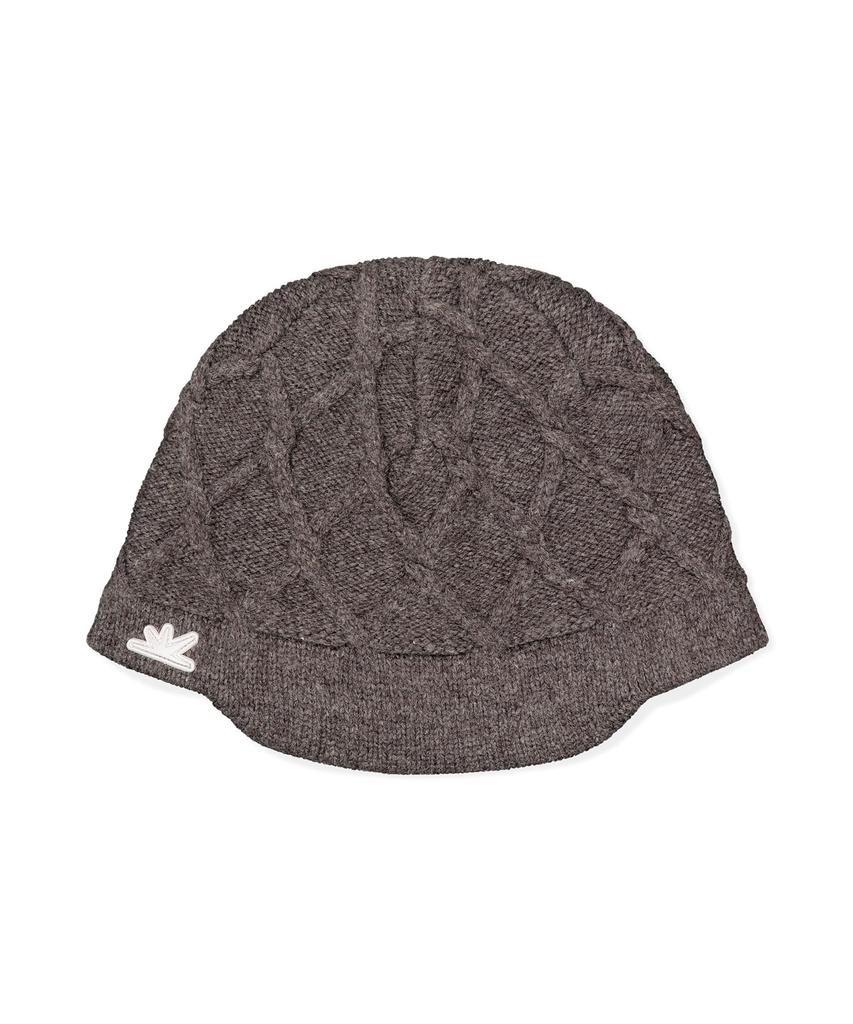 Sseonleobeutueo Cable Visor Beanie Brown
