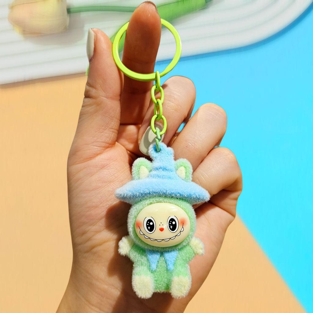 Keychain DIY Jewelry Accessories Three-dimensional Doll Cute Grain Tide Play Car Bag Pendant