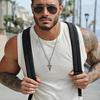 Xiaomi Vnox Arrow Shaped Cross Necklaces for Men Women, Cross with Circle Pendant, Stylish Christian Prayer Collar Jewelry