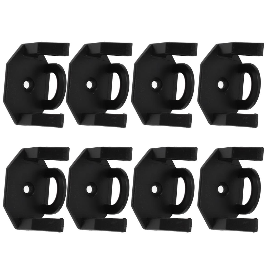 8Pcs Adhesive Hat Hooks Baseball Hat Holders for Wall Door Closet Office Bedroom Black