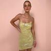 2023 Sexy Slimming Bodycon Sequin Spaghetti Strap Dress for Nightclubs