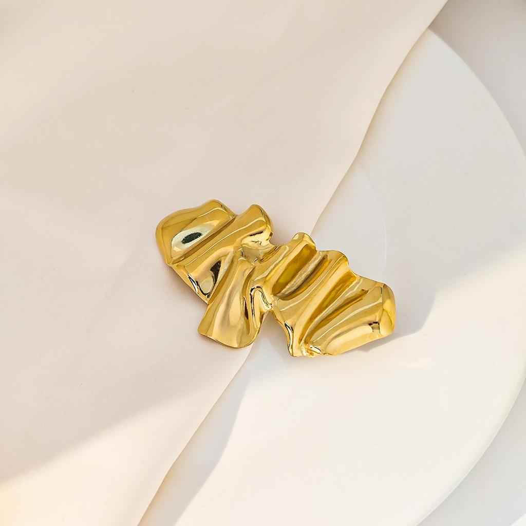 Kreatywna broszka Anioł Słonecznik i Plisowany Orzeł - Pin ze stali nierdzewnej