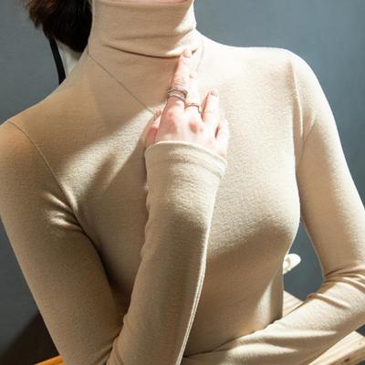 Winter dames warme blouse coltrui truien dik dieptepunt shirt voor dames