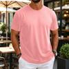T-shirt da uomo girocollo a maniche corte, sottile, traspirante, elasticizzata, strato base per allenamento fitness