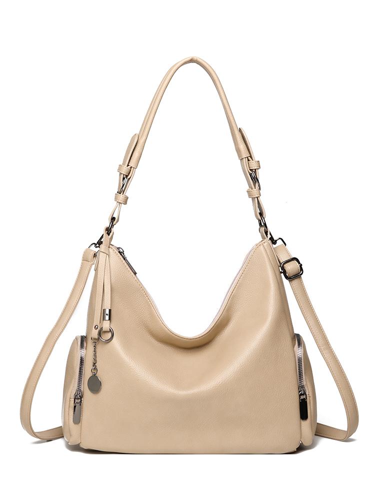 Fashionable Faux Leather Shoulder Bag,women's Large Capacity Handbag,retro Shoulder Bag,multi Pocket Crossbody Bag Suitable for Daily Use and Shopping