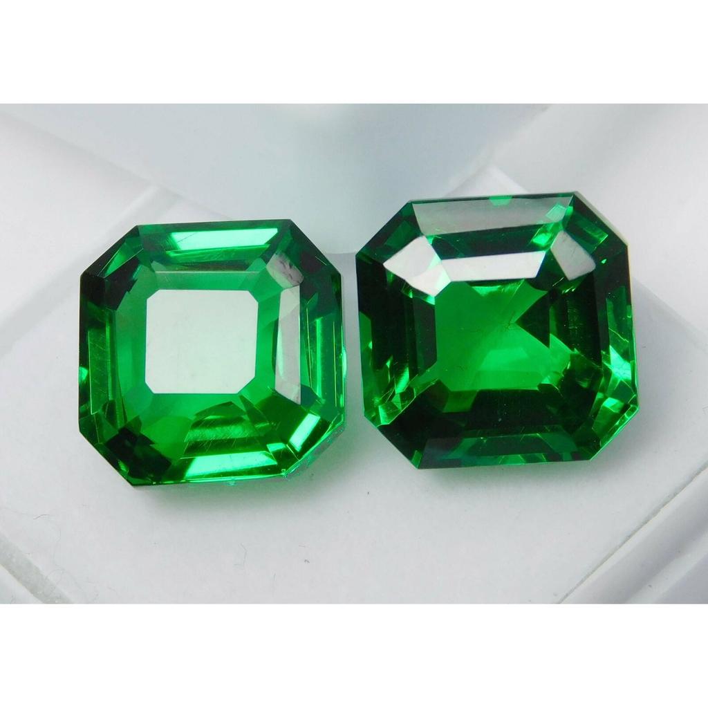 Natural Tsavorite Garnet Square Cut Green 20 Ct Making Jewelry Loose Gemstone