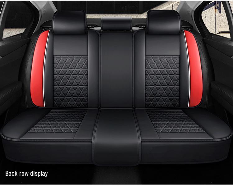 All-Season Full Leather Car Seat Cover, Dirt-Resistant, Universal Fit, Comfortable Hand Feel