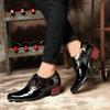 Men Formal Shoes High Heels Pointed Toe Leather Shoes Increased Shoes Business Shoes Lace Up Shoes
