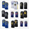 Basketbalový dres Golden State Warriors Stephen Curry 30 Klay Thompson 11 City Edition Šitý NBA Fanouškovské oblečení