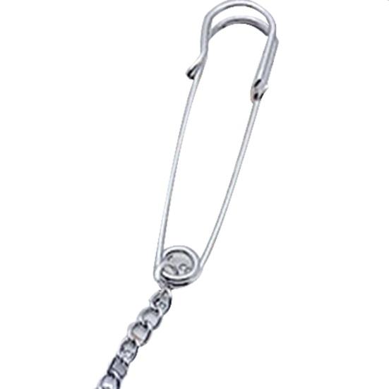 Unisex Clothes Pin Single/Double Layer Chain Polished Large Pin Alloy Pants Shirt Chest Suit Skirt Decoration