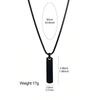 Stainless Steel Smooth Three-dimensional Strip Can Be Engraved Men's Simple Fashion Titanium Steel Necklace