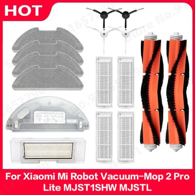 Para Xiaomi Mi Robot Aspirador-Fregona 2 Pro/Lite MJST1SHW MJSTL Cepillo Lateral Principal Depósito de Agua Contenedor de Polvo Paño de Fregona Filtro HEPA Accesorios