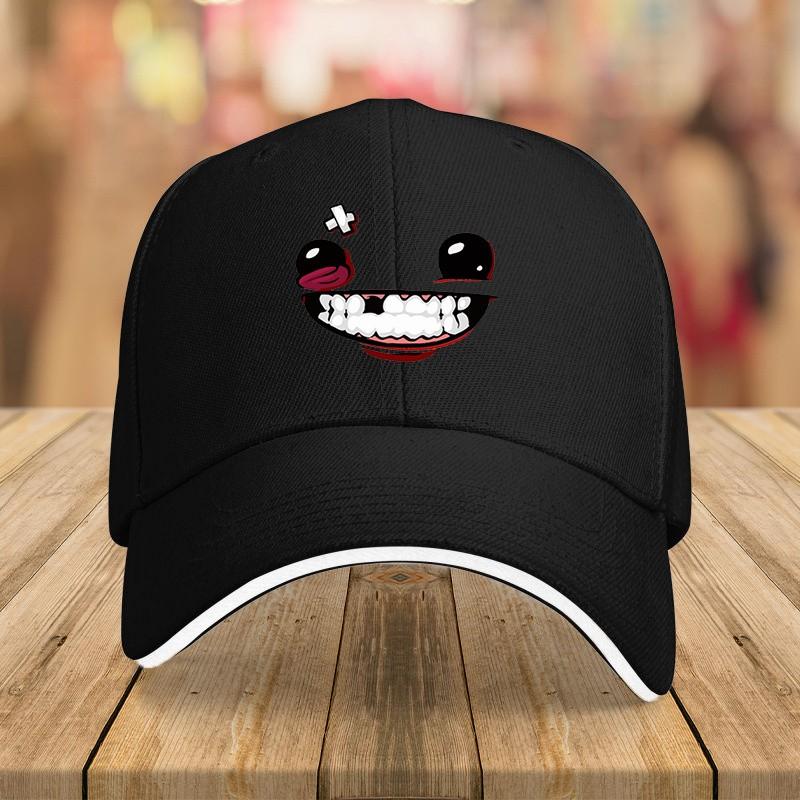 Funny Cracked Face Character Baseball Cap Adult Cotton Casual Outdoor Sports Adjustable Hat