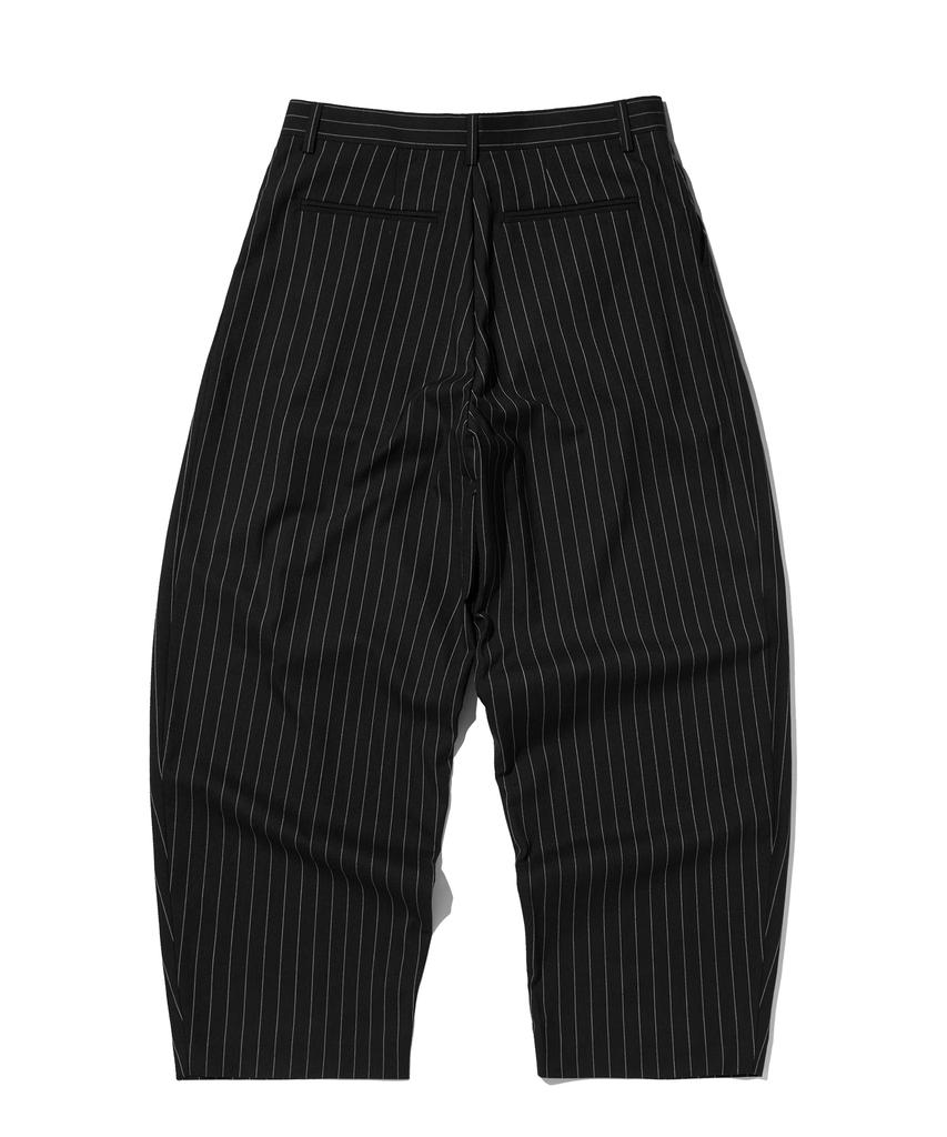 Seuweideu Wide Stripe Slacks [Black]