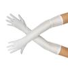 1920s Costume Props Gloves Evening Galas Gloves with Long Length Wedding Bride Gloves Formal Occasion Ceremonial Gloves