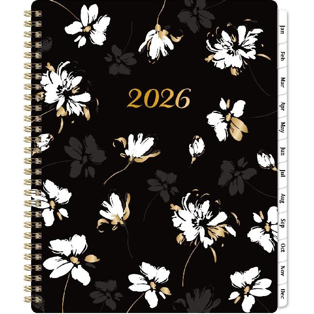 2026 Planner - 2026 Planner Weekly and Monthly, January - December 2026, Calendar Planner 2026 with Monthly Tabs, Floral Cover