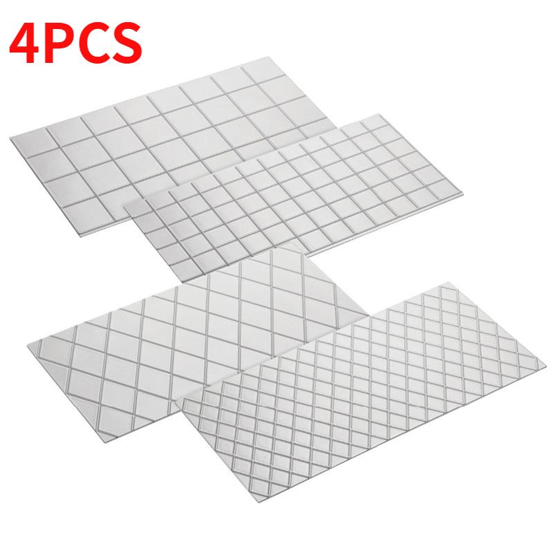 

4 шт. Маты для оттиска мастики Инструменты для украшения бордюра торта С текстурой сетки Аксессуары для декорирования выпечки Пластиковый текстурный резак