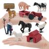 Farm Life Animal Figurine Set Pvc Farmyard Scene Model For Childrens Play And Collection