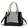 Luxusmode Lackleder Tragetasche, Große Kapazität Glänzende Schulterhandtasche Umhängetasche für Damen