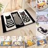 Plush Surface Cartoon Floor Mat Wear-resistant Bathroom Mat New Cashmere Floor Mat  Entrance Door
