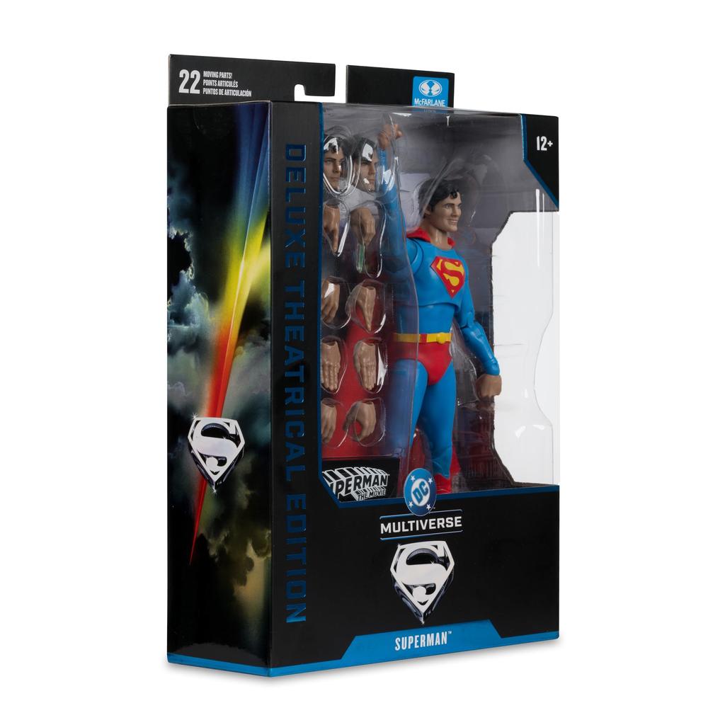 McFarlane DC Multiverse Superman The Movie Actionfigur Kinospielzeug (Superman 1978) 7 Zoll (Deluxe-Version)