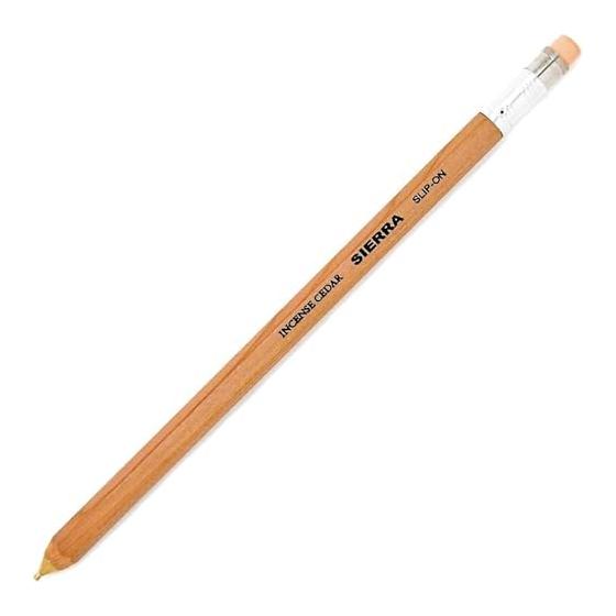 Slip-On Wooden Mechanical Pencil L, Natural, B-WSP-2801, Pencil-Style, With Eraser, 0.5mm Lead, Made in Japan, Wooden