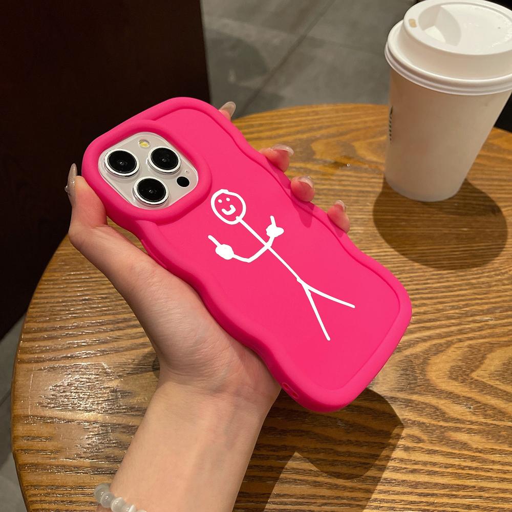 Чехлы для телефонов N79 Cartoon Matchman art Macaron Wavy Edge для iPhone 16 Pro — фото 18