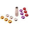 Aluminum Switch Nut Color Gear Switch Radio Control Switch for Futaba JR FrSky Taranis Transmitter