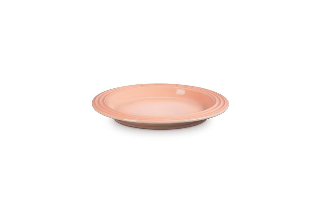 LE CREUSET Legend Plate, 18cm, Peche, Heat and Cold Resistant, Microwave, Oven, and Dishwasher Safe, Oven Dish, Bakeware [Official Japanese Product]